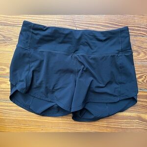 Lululemon Speed Up Short High Rise 4" Inseam, Lined Women's Size 4 in Black